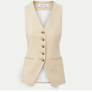 NWT Veronica Beard Liff Linen Vest